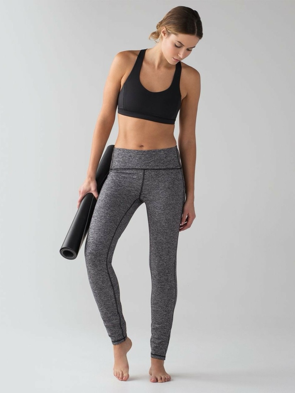 Lululemon NWT Out To Lunge Untight Tight
Heathered Black